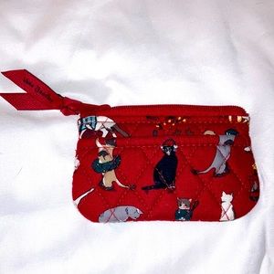 Vera Bradley Holiday Cat Coinpurse